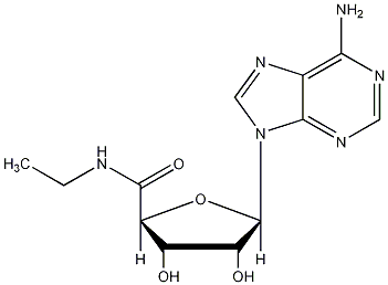 5'-N-乙基酰胺基腺苷结构式