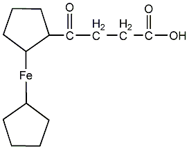 3-二茂铁酰基丙酸结构式