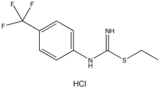 S-乙基-N-[4-(三氟甲基)苯基]异硫脲盐酸盐结构式