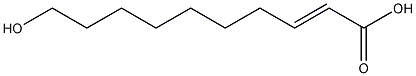 (E)-10-羟基酰癸酸结构式