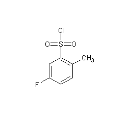 5-氟-2-甲基苯磺酰氯结构式