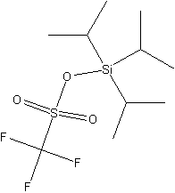 三异丙基甲硅烷基三氟甲烷磺酸盐结构式