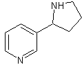 3-(吡咯烷-2-基)吡啶结构式