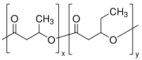 聚(3-羟基丁酸-co-3-羟基缬草酸)结构式