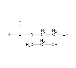 N,N-二(羟基乙基)椰油酰胺结构式