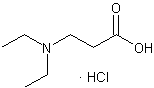 3-二乙氨基丙酸盐酸盐结构式