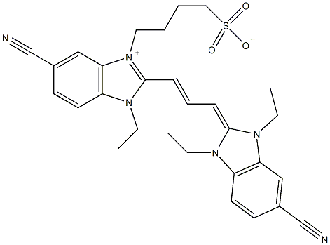 5,5'-Dicyano-3-(4-Sulfobutyl)-1,1',3'-Triethylimidacarbocyanine betaine