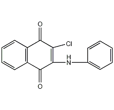三苯胺-2-氯-1,4-萘结构式