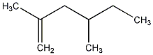 2,4-二甲基-1-己烯结构式