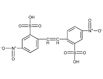 4,4'-二硝基二苯乙烯-2,2'-二磺酸结构式