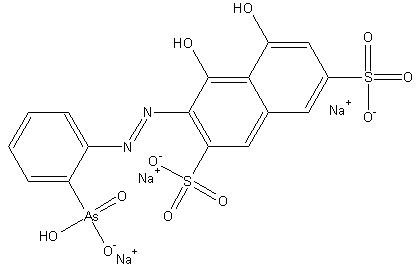 偶氮胂三钠结构式