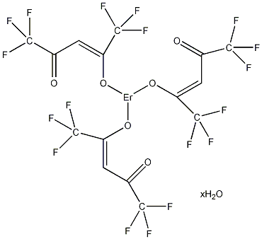 六氟乙酰丙酮铒(III)水合物结构式