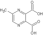 5-甲基吡嗪-2,3-二甲酸酸结构式