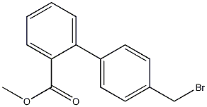 4'-溴甲基联苯-2-甲酸甲酯结构式
