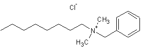 氯化二甲基十二烷基苄铵结构式