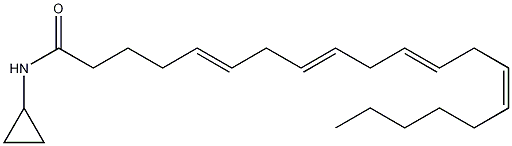 Arachidonoyl cyclopropylamide结构式
