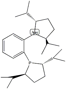 (-)-1,2-双((2S,5S)-2,5-二异丙基磷)苯结构式