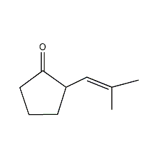 2-(2-甲基亚丙基)环戊酮结构式
