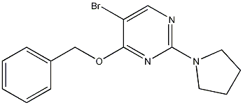 4-Benzyloxy-5-bromo-2-(1-pyrrolidinyl)pyrimidine