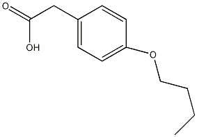 4-(n-丁氧基)苯基乙酸结构式