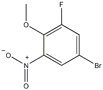 4-溴-2-氟-6-硝基苯甲醚结构式
