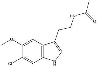 6-氯褪黑激素结构式