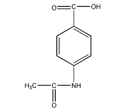 对乙酰氨基苯甲酸结构式