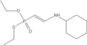 二乙基环己基氨基乙烯磷结构式
