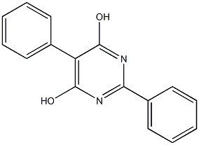 4,6-二羟基-2,5-二苯基嘧啶结构式