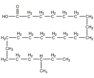 21-甲基二十三(烷)酸结构式