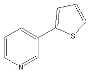 3-(2-噻吩基)吡啶结构式