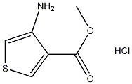 3-氨基噻吩-4-羧酸甲酯盐酸盐结构式