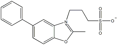 2-甲基-5-苯基-3-(3-硫代丙基)苯并噁唑氢氧化物内盐结构式