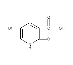 5-溴-2-羟基烟酸结构式