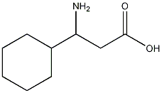 3-氨基-3-环己基丙酸结构式