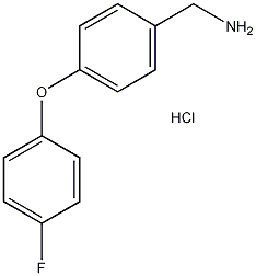 4-(4-氟苯氧基)苄胺盐酸盐结构式