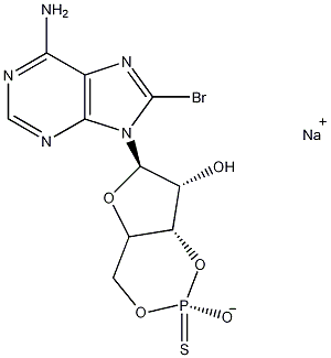 8-Bromoadenosine 3',5'-cyclic Monophosphothioate, Sp-Isomer sodium salt