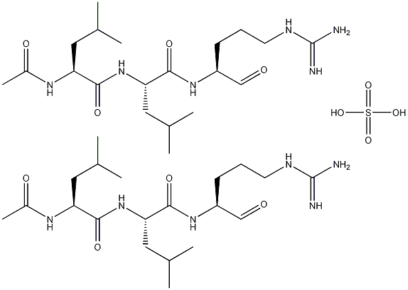 亮抑酶肽半硫酸盐结构式