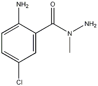 1-(2-氨基-5-苯甲酰氯)-1-甲肼结构式