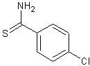 4-氯硫代苯甲酰胺结构式