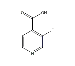 3-氟-4-吡啶羧酸结构式