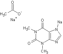 乙酸钠茶碱结构式