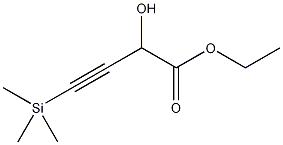 2-羟基-4-(三甲基硅)-3-丁炔酸乙酯结构式