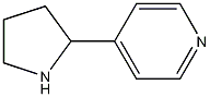 4-(2-吡咯烷基)吡啶结构式