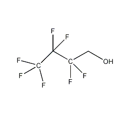 2,2,3,3,4,4,4-七氟-1-丁醇结构式
