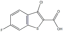 3-氯-6-氟苯并[b]噻吩-2-羧酸结构式