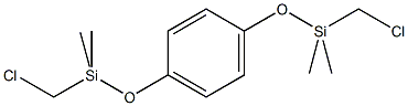 1,4-二(氯甲基二甲基硅杂氧基)苯结构式
