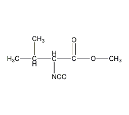 (S)-(-)-2-异氰酰基-3-甲基丁酸结构式