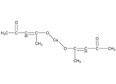 乙酰丙酮铜结构式