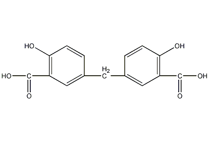 亚甲基二水杨酸结构式